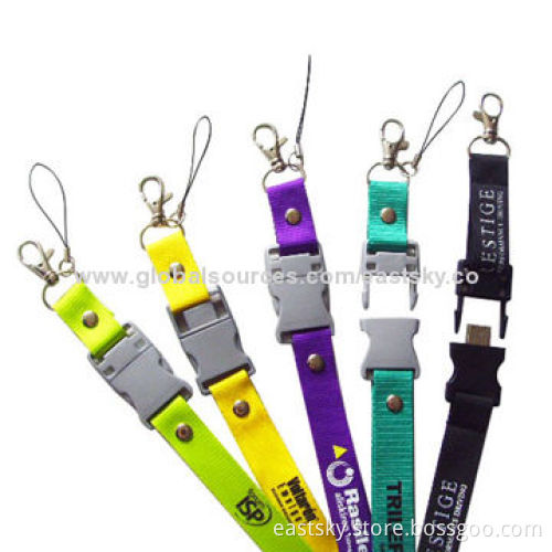 Promotional Lanyard USB Drive, Perfect for Convention and Business Use, Printed Logo on USBNew